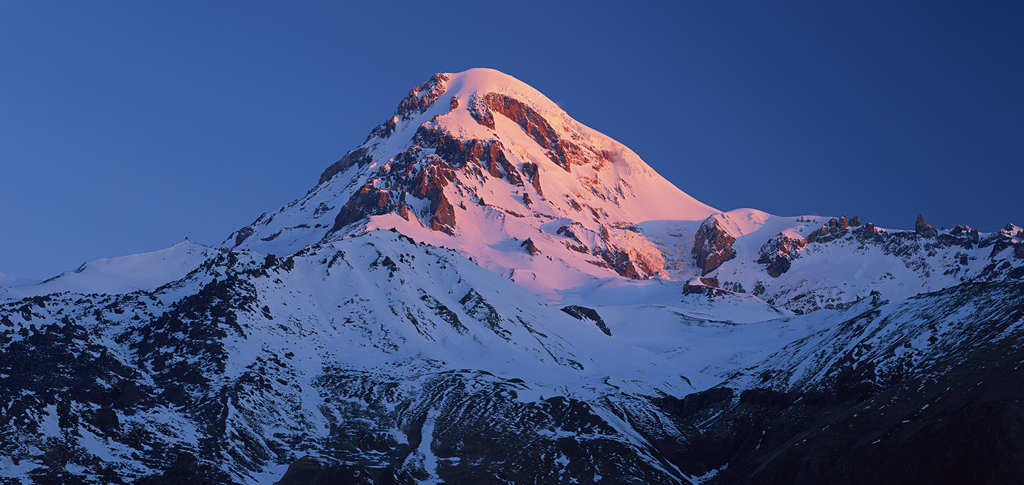 Georgien, Caucasus, Mount Kazbeg